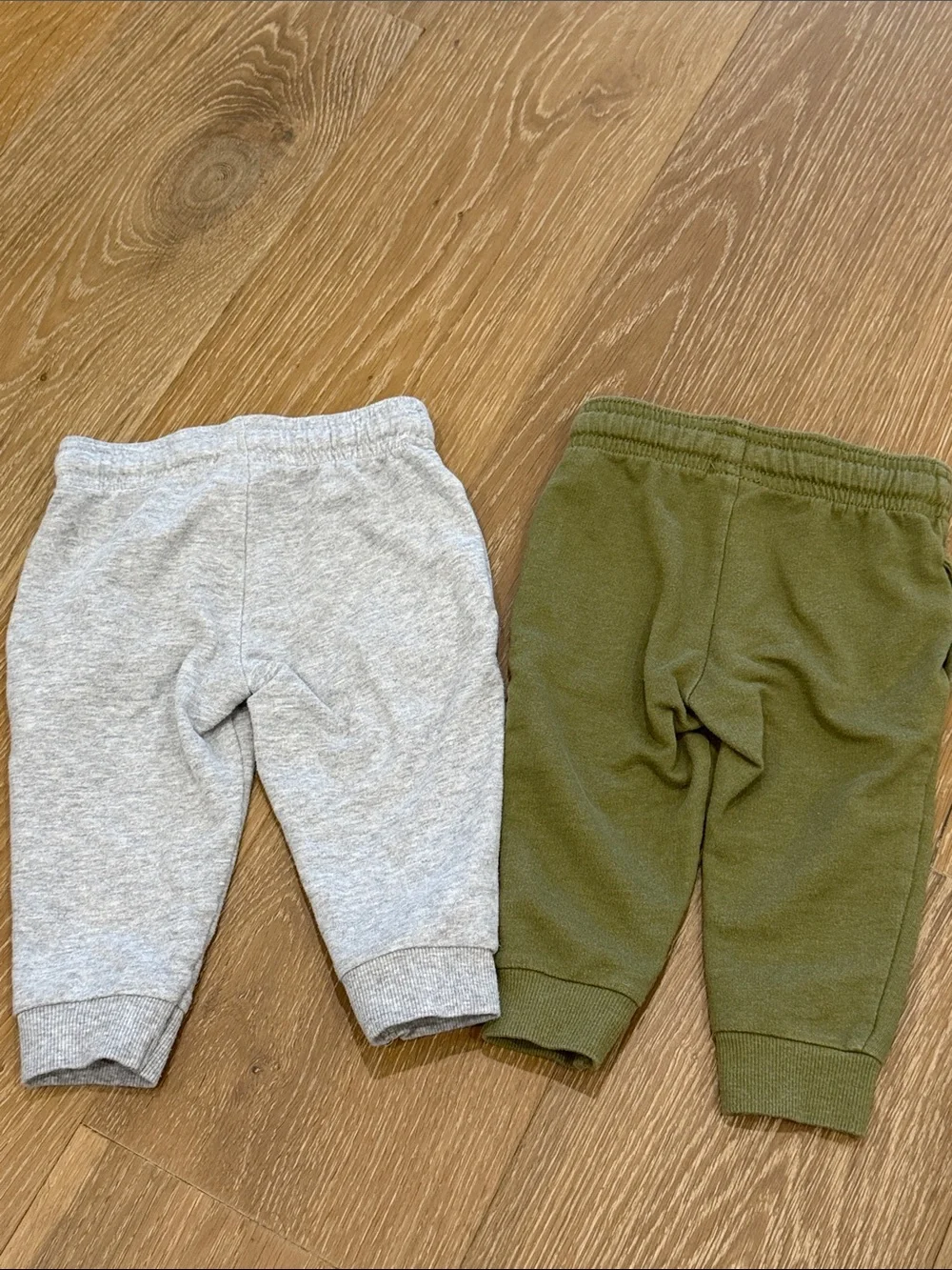 Carter’s Infant/Toddler Knit Jogger Pants - Gray and Olive Green